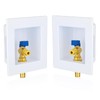 2-PACK GUOFIS Ice Maker Outlet Box,1/2" PEX-A Expansion Inlet x