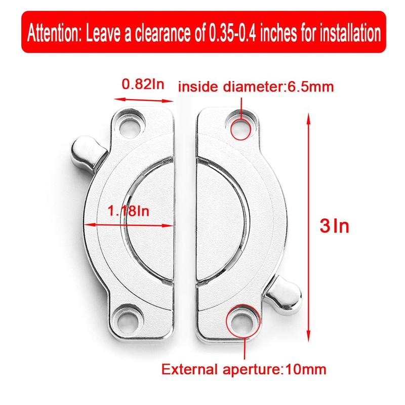 2 Pack Zinc Alloy Table Buckle Connectors, Table Board Connector