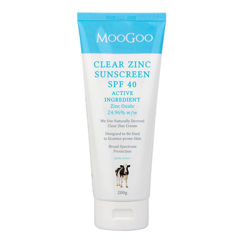 MooGoo Clear Zinc Sunscreen SPF40, 120g