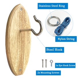 Deluxe Hook and Ring Toss Game, Outdoor Indoor Target Toss Game Set, Throwing Toys for Family, Party Games (Original)