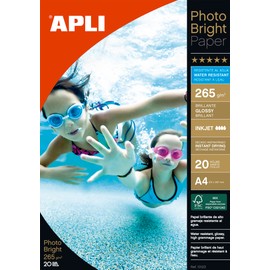 Apli Bright Photo Paper 210 x 297 mm 265 g (Pack of 20) 010123