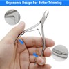 Cuticle Trimmer Cuticle Nippers,Professional Stainless Steel Cuticle Cutter Cuticle Remover,Pedicure