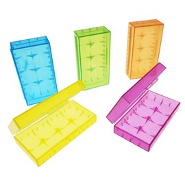 SACKORANGE - Organizador de 5 piezas para 18650, estuche de almacenamiento de batería transparente para batería 18650 o CR123A