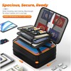 Nacial 5200℉ Fireproof Document Box with Lock, Expandable Document Organizer,