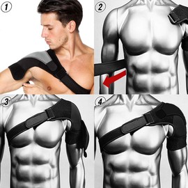 Evector Shoulder Supporter, Unisex, One Size Fits Most, Adjustable Shoulder