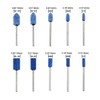 AUTOTOOLHOME 1/8" Shank Abrasive Mounted Stone Grinding Bits Sanding Drill