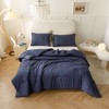 ROSGONIA California King Comforter Set Navy Blue,3pcs(1 Boho Cal King