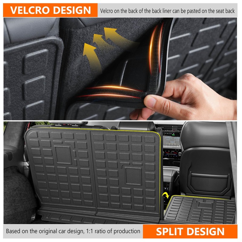 powoq 5 Seats Backrest Mat Compatible with 2022-2026 Jeep Grand