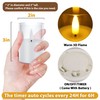 VIODAIM 12Pack Flickering Flameless LED Candles with Timer, Battery Powered
