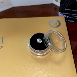 Lenor & Kathie .8ct GRA Certified Real Lab Diamond VVS1 6mm Round Brilliant Cut Grade Excellent