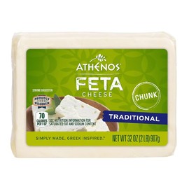Athenos Traditional Feta Cheese Chunk, 32 oz.