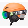 Phantom Helmet with Audio and Snow Supra Goggle (Orange, Small)