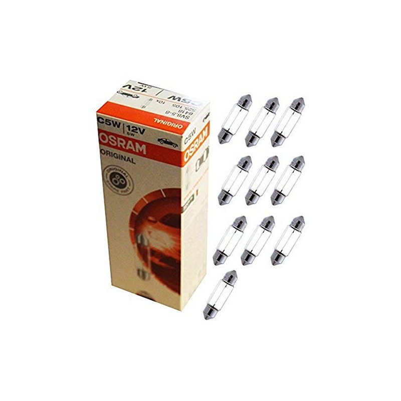 Osram 6418 Original Festoon Lamps, 12 V, 5 W, Set