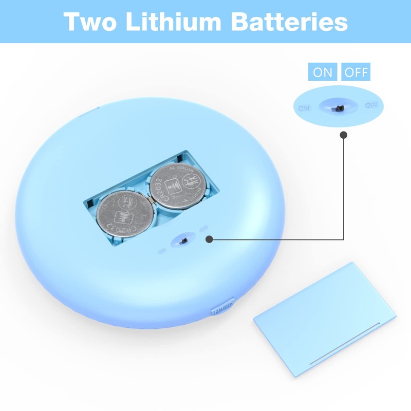 WOBSION LED Compact Mirror with 10X Magnification