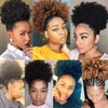 Xtrend Short African Kinky Curly Wrap Drawstring Puff Ponytail Hair