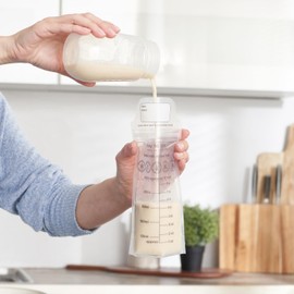 Breast Milk Storage Bags Breastmilk Pouches for Fridge or Freezer Use, Store Flat or Standing, BPA and BPS Free, Pre-Sterilised, Double Zipper Seal Multi Pack Tiny to Tots (25 Pack)