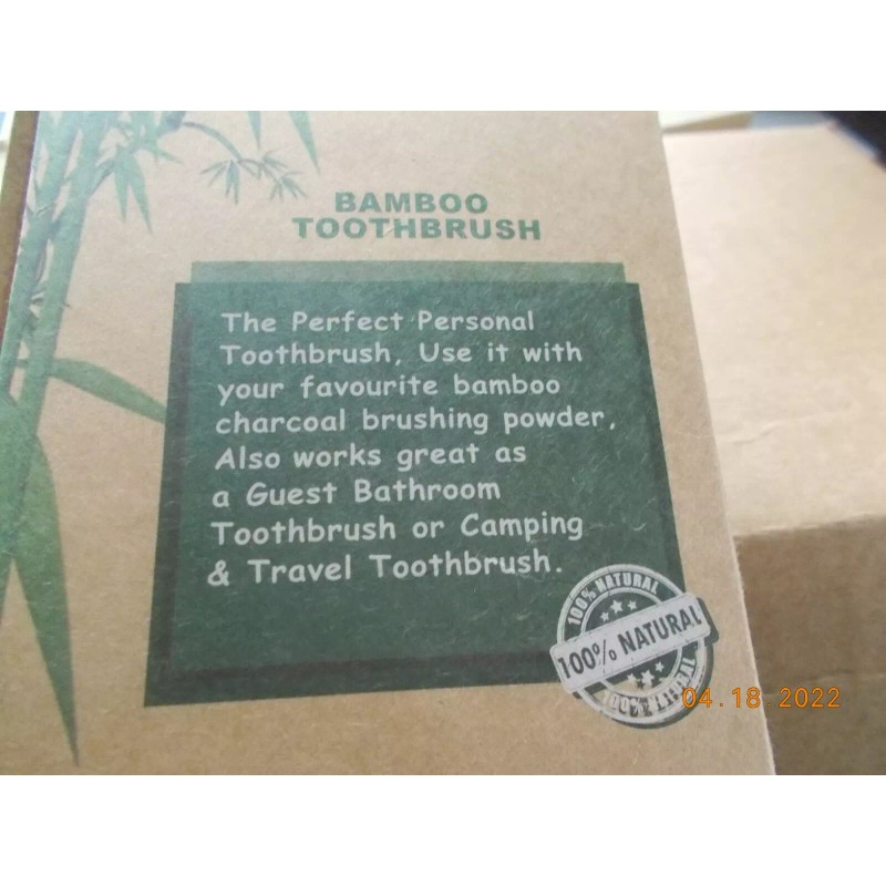 Isshah Box of 10 New Isshah 100% Natural Soft Bristle