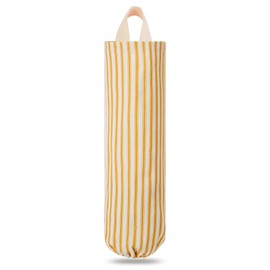 TOGETRUE Plastic Bag Holder, Wall Mount Grocery Bag Holder, Reusable Trash Bags Organizer for Home Kitchen Pantry Decor (Yellow)
