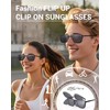 TERAISE Clip On Sunglasses Flip up HD Polarized Unisex for