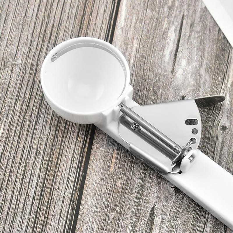 2 Packs Ice Cream Scoops Easy Trigger Non-Slip Grip Rust