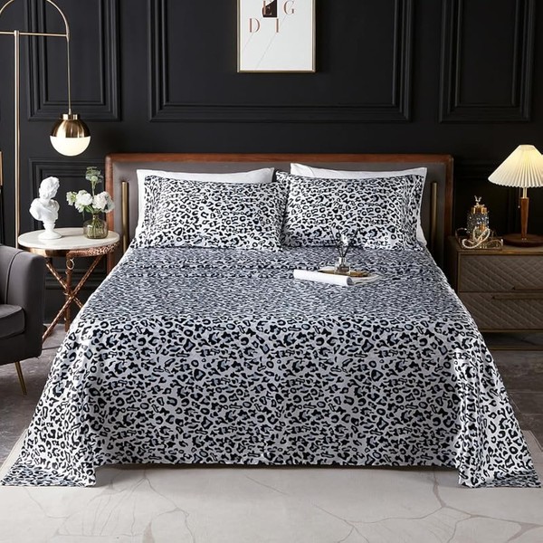 Axyu Bed Sheets, Twin Size Luxury Soft Satin Bedding Set,