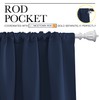 NICETOWN - Cortinas opacas con bolsillo para cortinero (106.7 cm