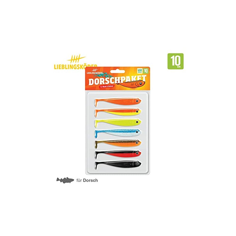 Lieblingsköder Rubber Fish 10 cm – 7 Rubber Shads, Colour