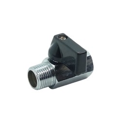 CDQBWKJGFJ 2 Pcs 3/8" Brass Mini Ball Valve NPT Female x Male Shut-Off Valve