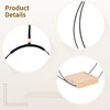 Toyosport 4 Pcs Plant Hanger with Wood Base, Hanging Window