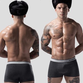 Qrity Paquete de Bóxers para Hombre (4 Unidades, Modal, Talla S/M/L/XL/XXL), Calzoncillos Bóxer para Hombre, Calzones Deportivos para Hombre