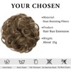 Tavvke Messy Bun Hair Piece for Women, Fluffy Curly Bun