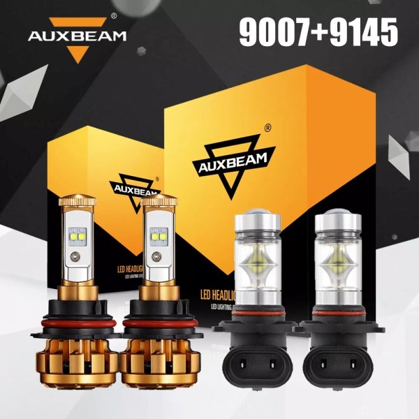 AUXBEAM 4X AUXBEAM LED Headlight & Fog Light Combo Hi&Low