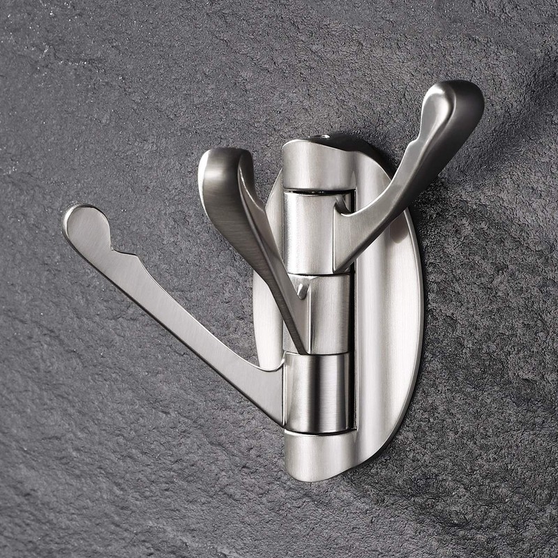 KES Solid Metal Swivel Hook Heavy Duty Folding Swing Arm