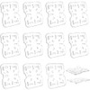 Veumoie 12 PCS Plastic Drain Shelf for 1/6 Size Food