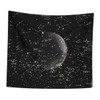 Zerodeko Cosmo Moon Tapestry Plush Decorative Hanging Cloth for Living