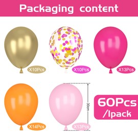 Metallic Confetti Balloons for Birthday, Baby Shower, Wedding A7