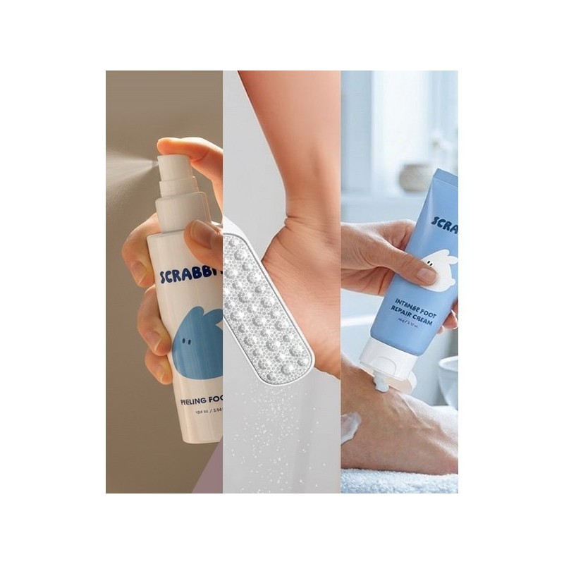 Scrabbit Foot Callus Eraser + Callus Softener + Foot File