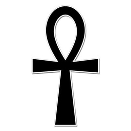 Ankh Symbol Eqyptian Cross Ancient Egypt - 12" Vinyl Sticker Waterproof Decal
