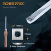 POWERTEC 4 Pcs Carbide Lathe Tools with 8 Pcs Tungsten