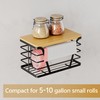 TIDIIABODE Small Grocery Bag Holder, Trash bag holder with Removable