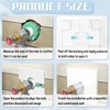 6 PCS Plumbing Cover Plates Pipe Covers for Bathroom Toilet
