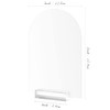 5x7 Inch Frosted Arch Acrylic Sign with Clear Stand-10 Pack