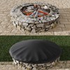 TUSAUW Firepit Covers Round for Outdoor Built in Fire Pit