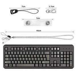 OFFCUP Lanyard Neck Strap, Crystal Lanyard, Badge Lanyards Keyring with Lobster Clasp Detachable Lanyards Bling Retractable ID Badge Holder for ID Badge Holder Keys Phone (Silver)