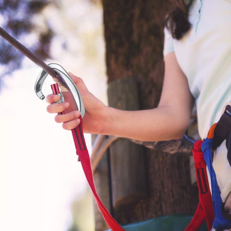Onlygreen Carabiner, Ultra Lightweight, Load Capacity: 55.5 lbs (25 kg)