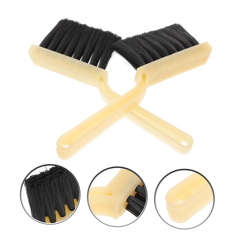 WHAMVOX 2pcs Pool Table Brush Set Soft Bristle Billiards Cleaning