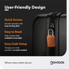 NOVLOCK TSA Approved Luggage Locks – Suitcase Padlock with 4-Digit