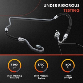 A-Premium Power Steering Hose Pressure Line Hose Assembly Compatible with Toyota Tacoma 2001 2002 2003 2004, RWD, V6 3.4L