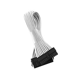 CableMod Classic ModFlex Sleeved ATX 24-pin Extension (White, 30cm)