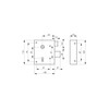Mortice Lock for Sleeping 1/2 Turn Axle 60 Inch Slider